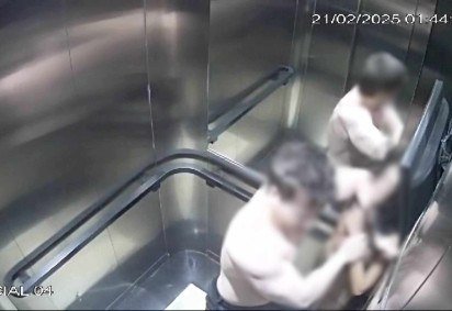 Agressão ocorreu em fevereiro de 2025, no entanto, as imagens só foram entregues à Justiça nesta semana -  (crédito: Reprodução/Câmeras de Segurança-DF Alerta)