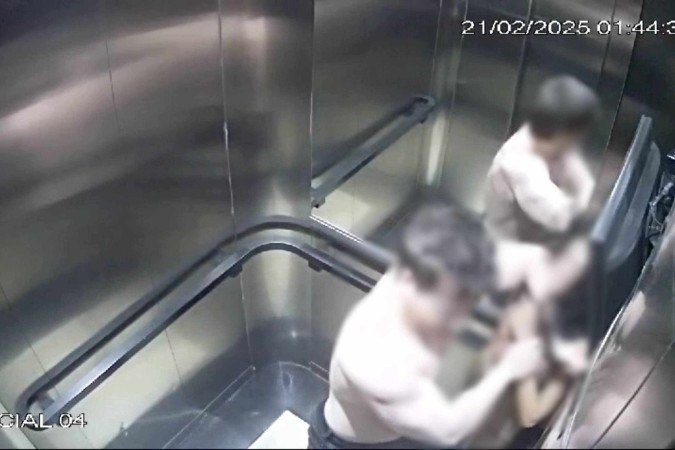 Agressão ocorreu em fevereiro de 2025, no entanto, as imagens só foram entregues à Justiça nesta semana - (crédito: Reprodução/Câmeras de Segurança-DF Alerta) Agressão ocorreu em fevereiro de 2025, no entanto, as imagens só foram entregues à Justiça nesta semana - (crédito: Reprodução/Câmeras de Segurança-DF Alerta)