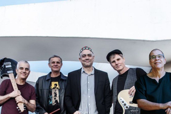 Bemol, Haroldinho Matos, Renato Glória, Oswaldo Amorim e Daniel Baker apresentam novo disco de blues no Clube do Choro - (crédito: Divulgação) Bemol, Haroldinho Matos, Renato Glória, Oswaldo Amorim e Daniel Baker apresentam novo disco de blues no Clube do Choro - (crédito: Divulgação)