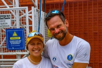 A bordo do Snipe, Juliana Duque e Rafa transformam a parceria esportiva em uma travessia familiar