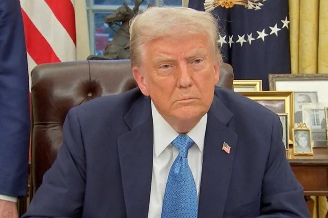 O presidente dos Estados Unidos, Donald Trump - (crédito: Reprodução/TV Globo) O presidente dos Estados Unidos, Donald Trump - (crédito: Reprodução/TV Globo)