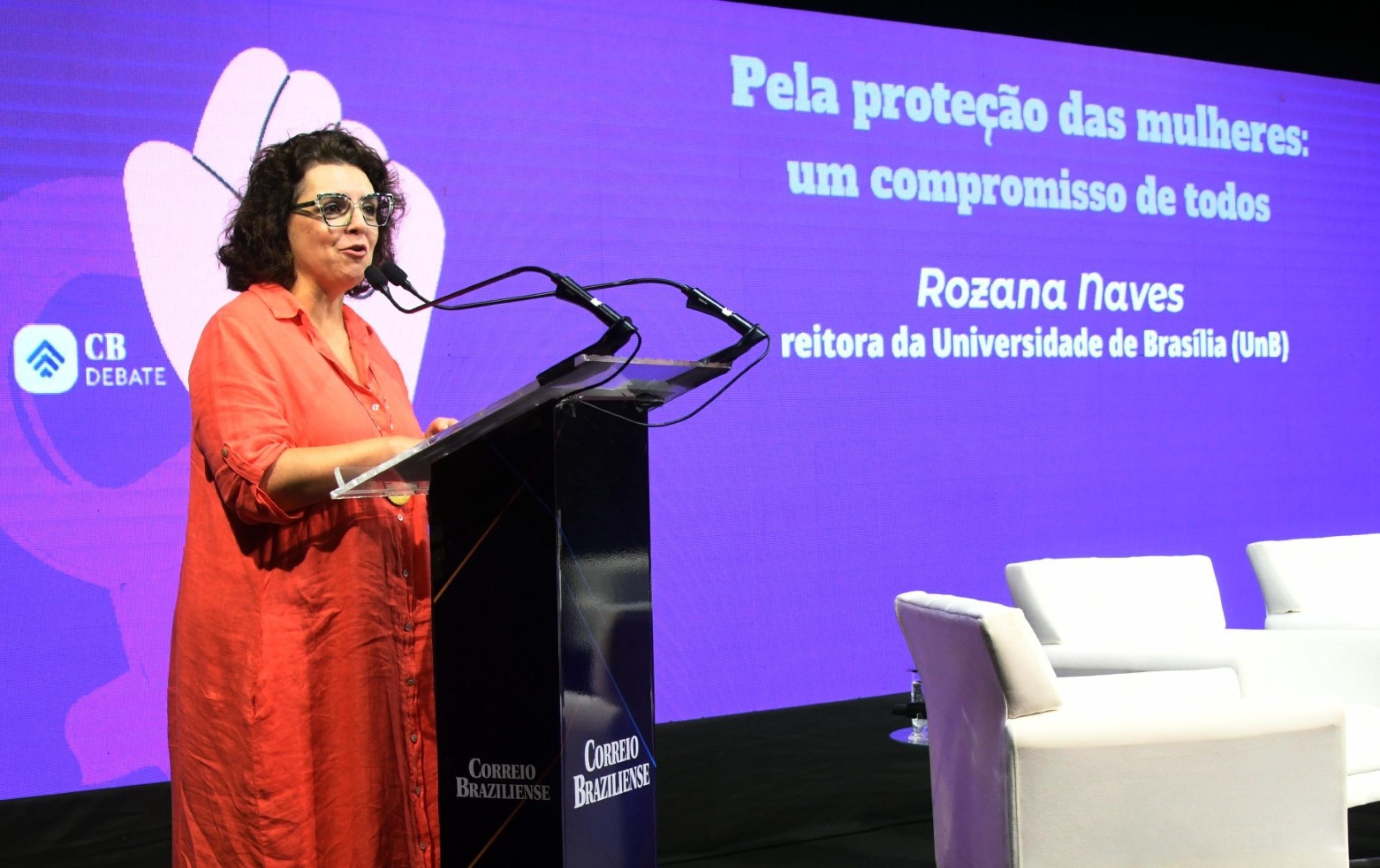Reitora da Universidade de Bras&iacute;lia, Rozana Reigota Naves, no CB.Debate "Pela prote&ccedil;&atilde;o das mulheres"