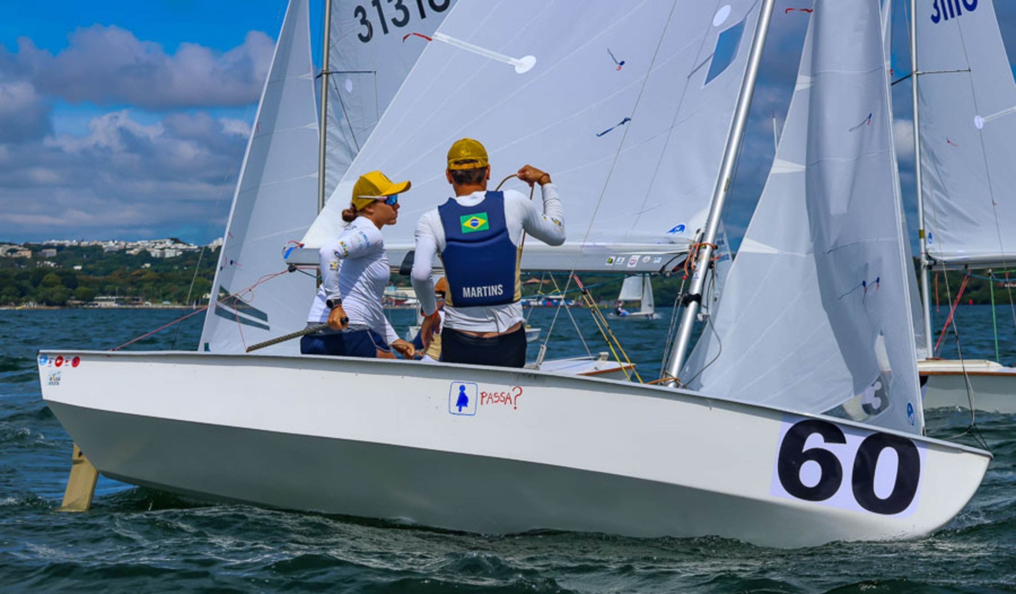 Entre regatas e prepara&ccedil;&atilde;o, o casal mant&eacute;m a rotina de competi&ccedil;&atilde;o mesmo durante a gesta&ccedil;&atilde;o de Juliana.