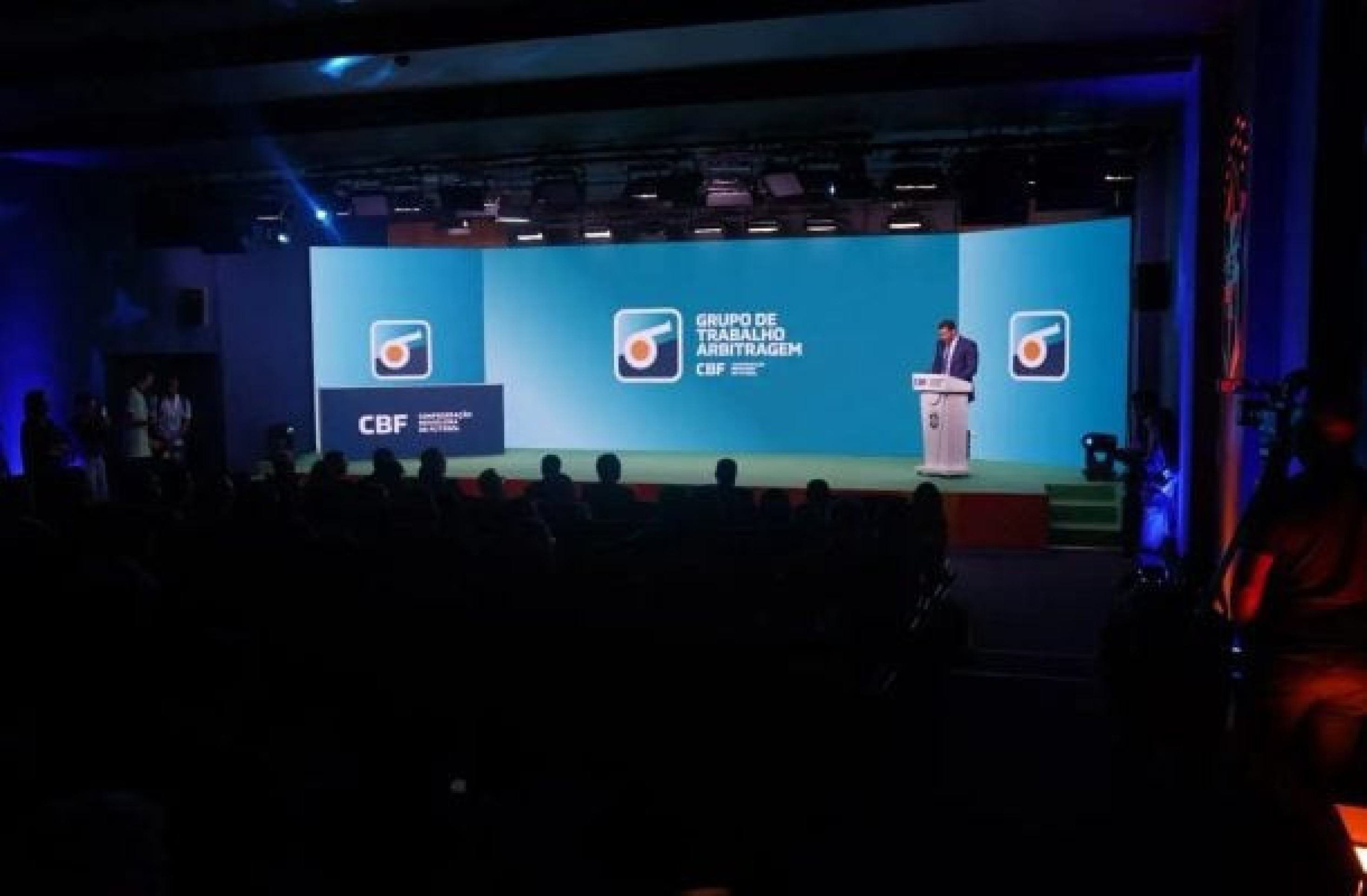 Evento organizado pela CBF e responsável pelo anúncio, realizado nesta terça-feira (27/1), na sede da entidade, no Rio de Janeiro -  (crédito: Foto: Rafael Góes/CBF)