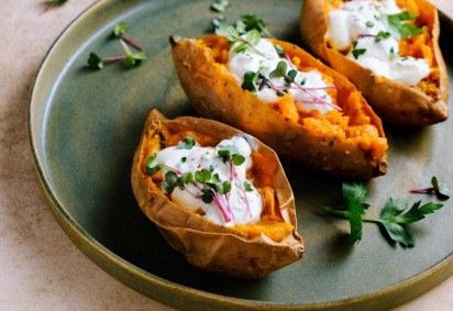 Batata-doce recheada (Imagem: Valentina_G | Shutterstock)
 -  (crédito: EdiCase) -Batata-doce recheada (Imagem: Valentina_G | Shutterstock)
 -  (crédito: EdiCase)