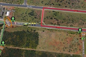 O trecho entre a Catedral Rainha da Paz e o Eixo Cultural Ibero-americano será totalmente bloqueado