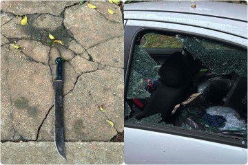 Facão abandonado e carro arrombado durante a madrugada de medo na 403/404 Norte: onda de insegurança assusta a Asa Norte - (crédito: Material cedido ao Correio) Facão abandonado e carro arrombado durante a madrugada de medo na 403/404 Norte: onda de insegurança assusta a Asa Norte - (crédito: Material cedido ao Correio)