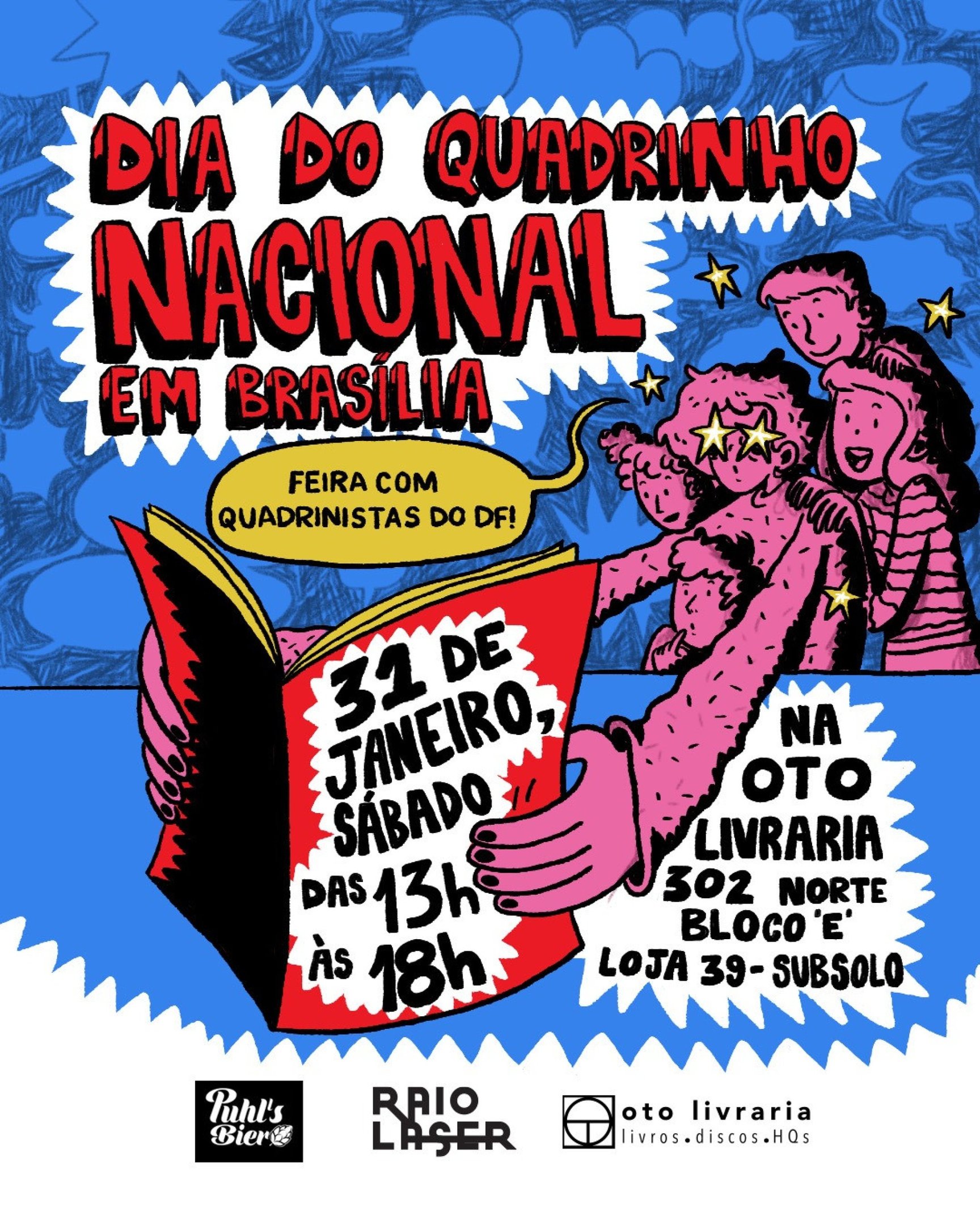 Feira celebra Dia do Quadrinho Nacional neste sábado (31/1) na Oto Livraria