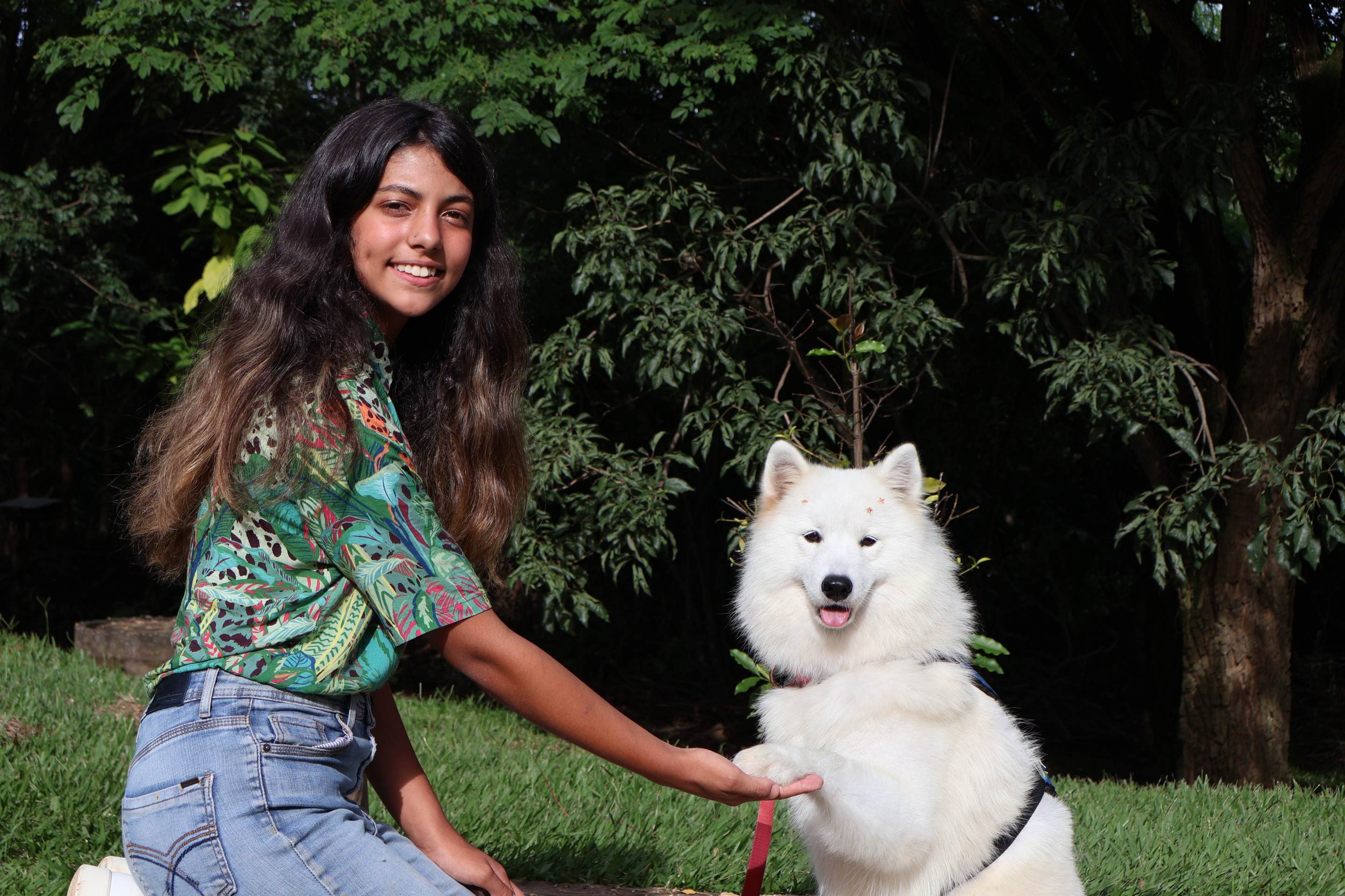  29/01/2026 Bruna Gaston CB/DA Press. C&atilde;o de assist&ecirc;ncia  Yumi e sua dona Alice, autista. Parque Olhos D'&aacute;gua, Asa Norte       