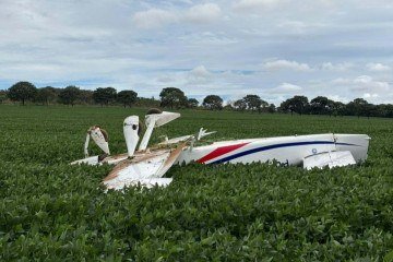 Avião de pequeno porte faz pouso forçado em área rural próximo de Sobradinho - (crédito: Cedido ao Correio) Avião de pequeno porte faz pouso forçado em área rural próximo de Sobradinho - (crédito: Cedido ao Correio)