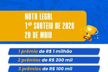 Confira os pr&ecirc;mios do Nota Legal -  (crédito:  | Reprodu&ccedil;&atilde;o Ag&ecirc;ncia Bras&iacute;lia)