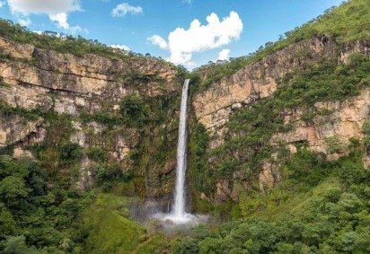 O Salto do Itiquira é uma das cachoeiras mais altas do país -  (crédito: Divulgação) -O Salto do Itiquira é uma das cachoeiras mais altas do país -  (crédito: Divulgação)