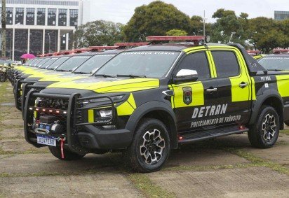 GDF entrega 167 viaturas ao Detran-DF -  (crédito: Paulo H Carvalho/Ag&ecirc;ncia Bras&iacute;lia) -GDF entrega 167 viaturas ao Detran-DF -  (crédito: Paulo H Carvalho/Ag&ecirc;ncia Bras&iacute;lia)