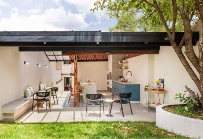 A cobertura garante proteção, bem-estar térmico, consumo energético e até identidade à construção (Projeto: BMA Studio | Imagem: Guilherme Pucci) -  (crédito: EdiCase) -A cobertura garante proteção, bem-estar térmico, consumo energético e até identidade à construção (Projeto: BMA Studio | Imagem: Guilherme Pucci) -  (crédito: EdiCase)