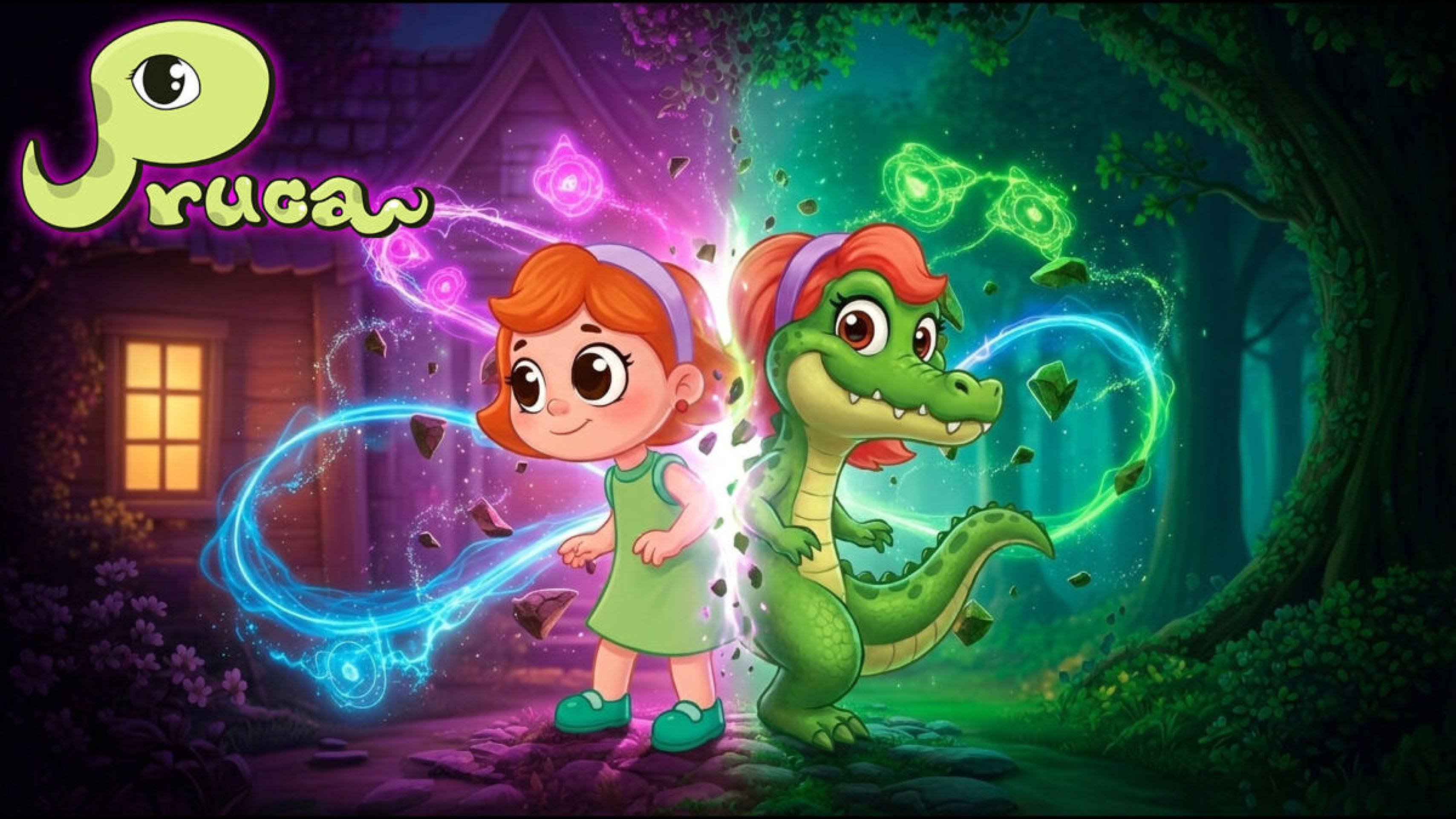 Nova animação 'Pruca a Menina Jacaré' vira fenômeno infantil no YouTube -  (crédito: Observatorio dos Famosos)