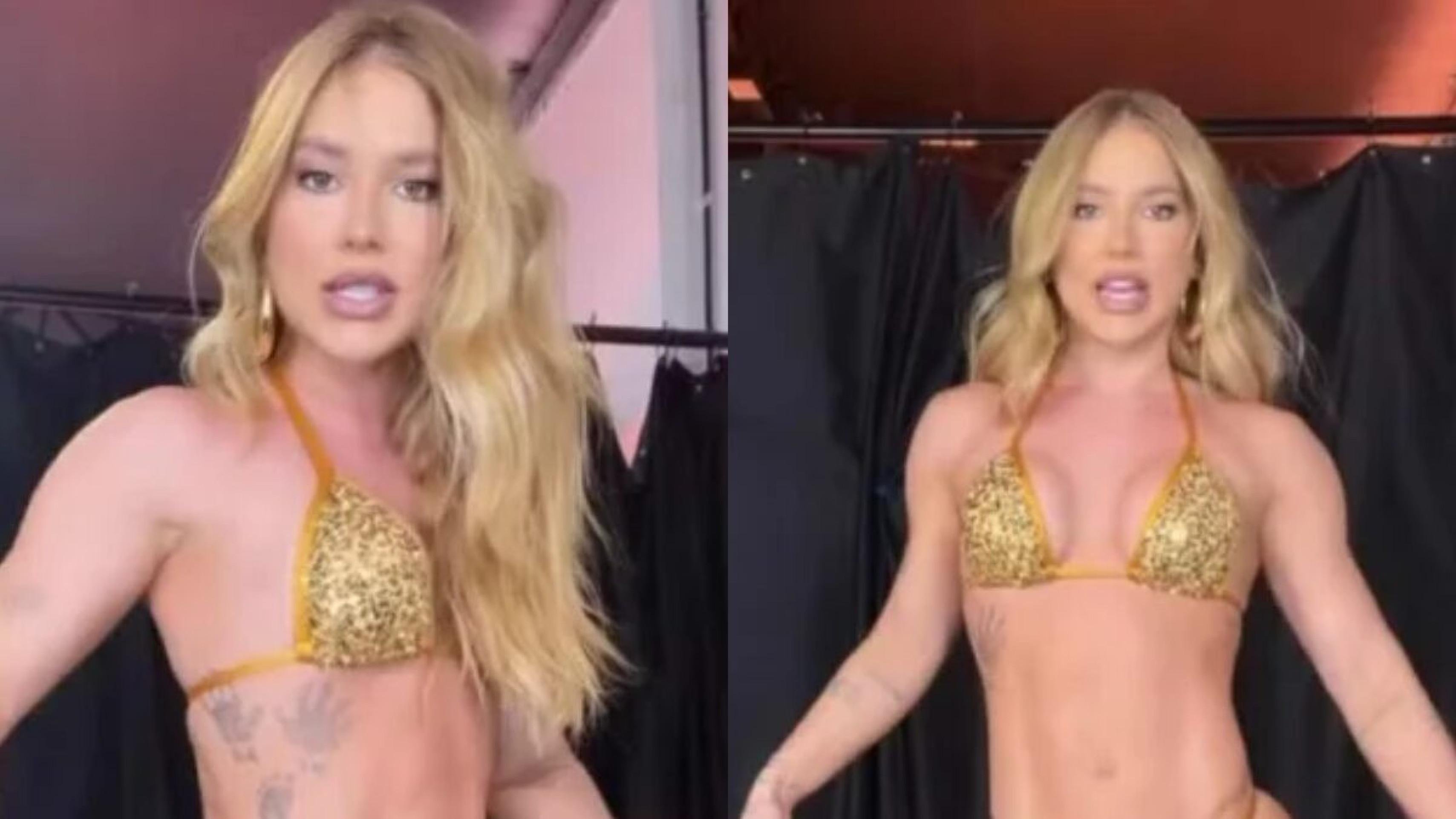 Virginia Fonseca exibe preparação para estreia como rainha no Carnaval -  (crédito: Observatorio dos Famosos)