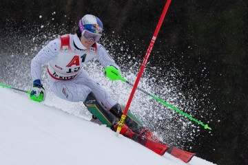  26.01.2025, Streif, KitzbÃ¼hel, AUT, FIS Weltcup Ski Alpin, Slalom, Herren, 1. Lauf, im Bild Lucas Pinheiro Braathen (BRA) // Lucas Pinheiro Braathen of Brazil in action during the 1st run of mens Slalom Race of FIS Ski Alpine World Cup at the Streif in KitzbÃ¼hel, Austria on 2025/01/26. EXPA Pictures Â© 2025, PhotoCredit: EXPA/ Johann Groder // Erich Spiess / Red Bull Content Pool // SI202501270276 // Usage for editorial use only // 
       -  (crédito: Erich Spiess/Red Bull Content Pool)