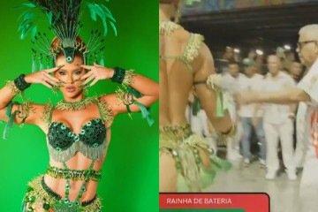 Professor defende Virginia após ela levar bronca de diretor da Grande Rio -  (crédito: Reprodução/Instagram)