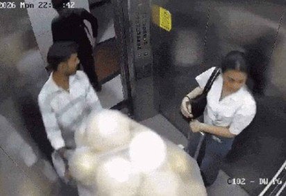 Explosão de balões em elevador deixa três feridos na Índia -  (crédito: Reprodução/Redes Sociais)