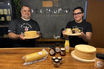Pé de queijo: os donos Edmar e Sandra Trindade