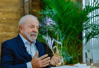Presidente Lula em entrevista à TV Aratu, de Salvador, Bahia -  (crédito: Ricardo Stuckert/PR)
