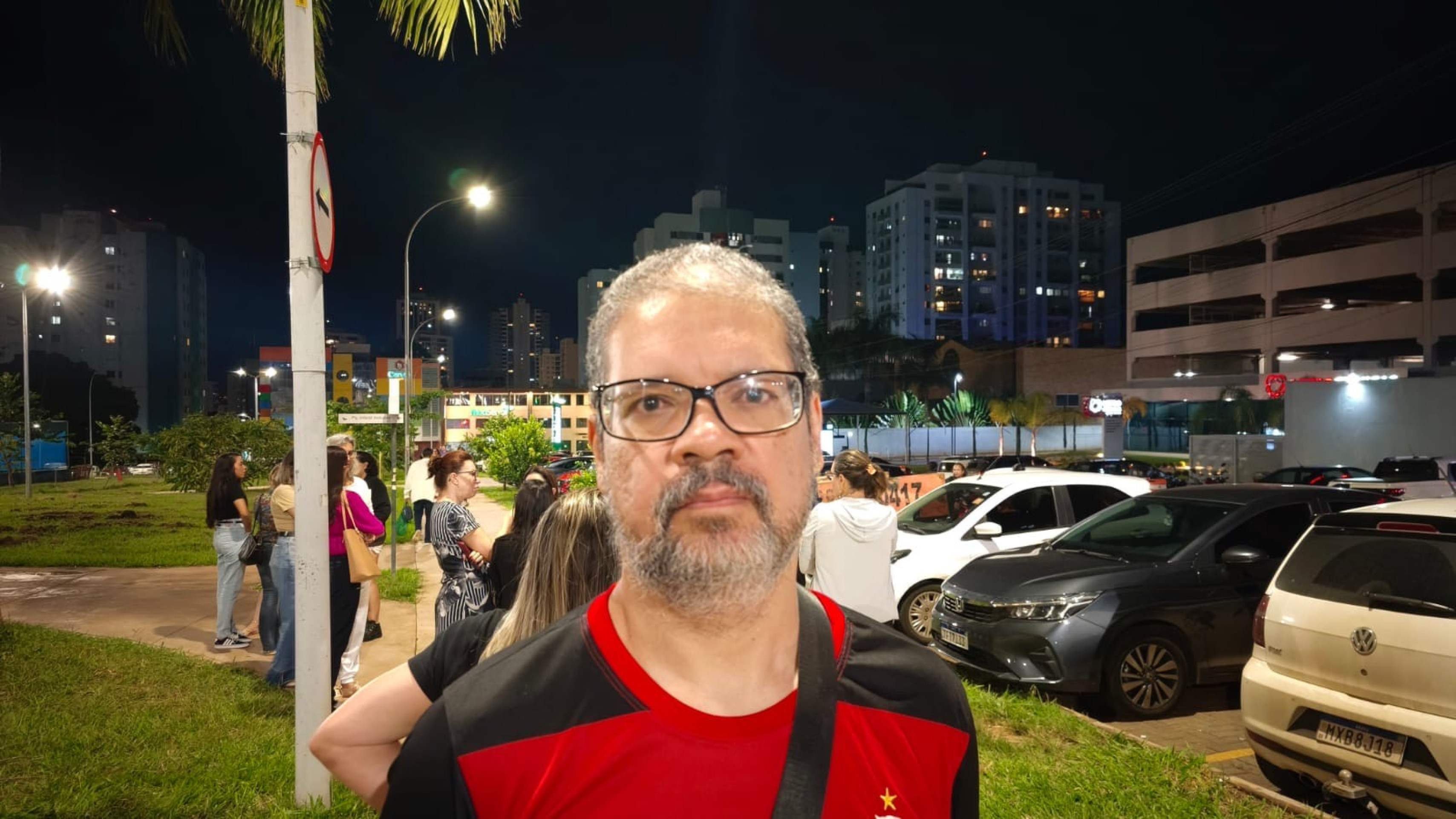 Bruno Cisotto foi ao hospital mostrar apoio para a fam&iacute;lia, mesmo sem conhec&ecirc;-los