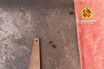 Homem foi preso por tentativa de feminicídio - (crédito: Divulgação/PMDF) Homem foi preso por tentativa de feminicídio - (crédito: Divulgação/PMDF)