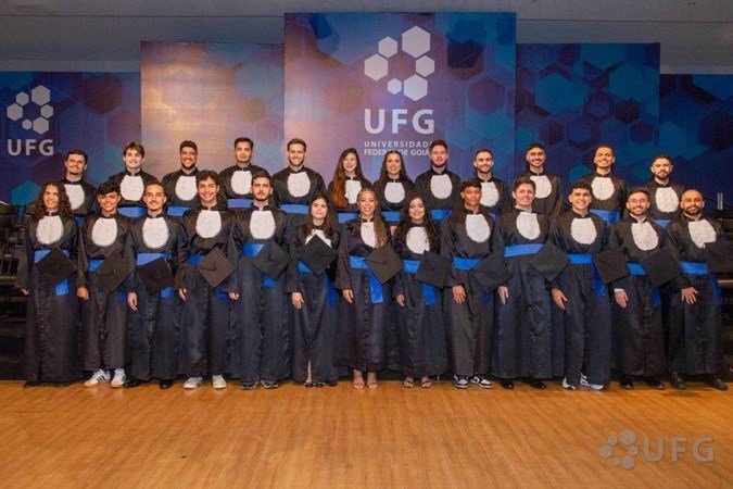 Segunda turma de Bacharelado em Inteligência Artificial da UFG/ 2021-2024 -  (crédito: Divulgação/ UF)