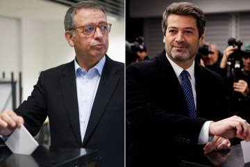 Embora o papel do chefe de Estado português seja principalmente simbólico, ele é chamado a desempenhar um papel de árbitro em caso de crise e dispõe do poder de dissolver o Parlamento para convocar eleições legislativas antecipadas -  (crédito: PATRICIA DE MELO MOREIRA and FILIPE AMORIM / AFP)