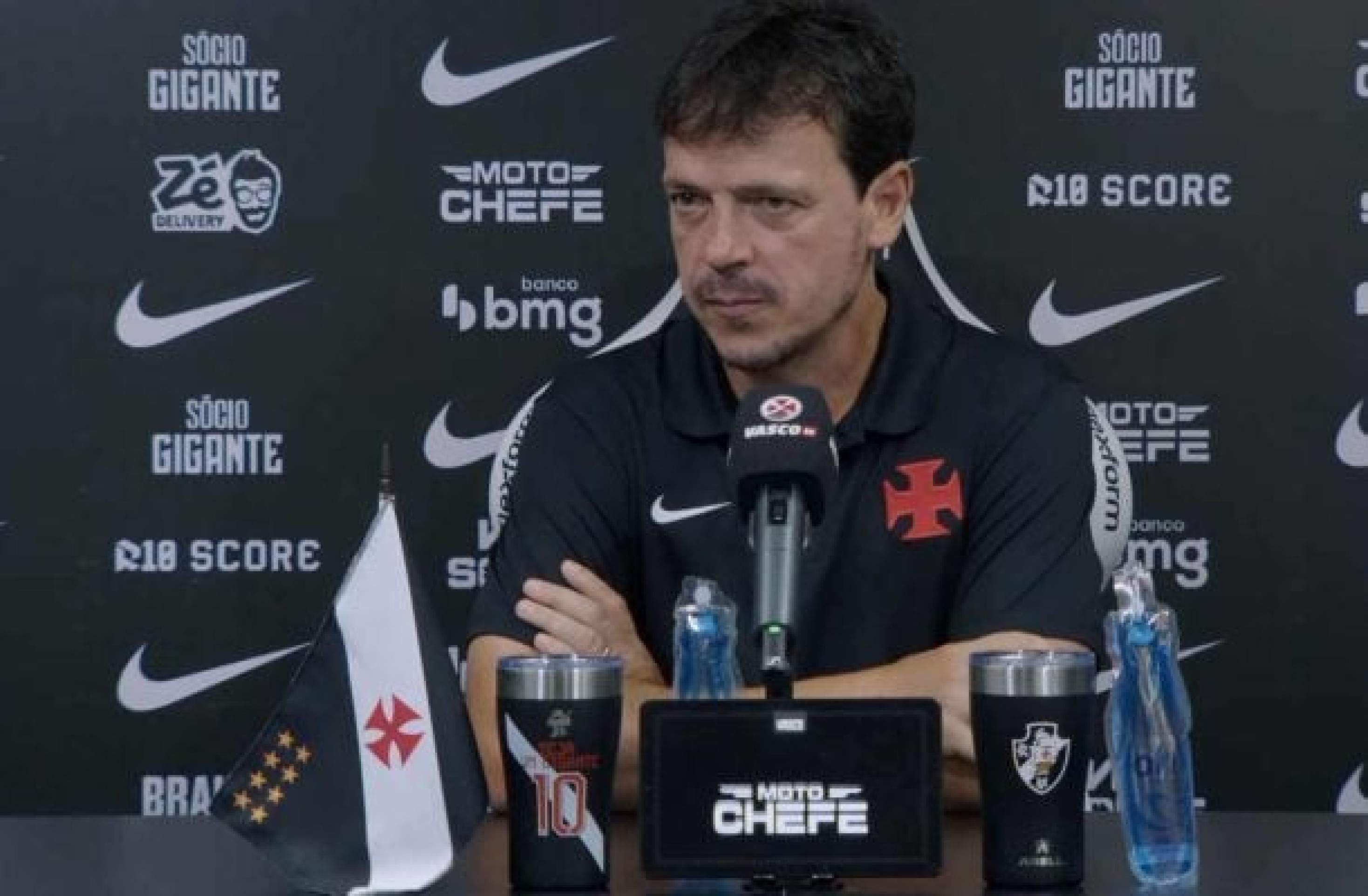 Diniz ressaltou a discussão entre resultado x desempenho e indicou que a vitória sobre o Botafogo era mais relevante para o Vasco -  (crédito: Foto: Reprodução)