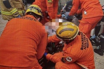 Trabalhador sofreu múltiplos ferimentos no corpo e não resistiu -  (crédito: Divulgação/CBMGO)