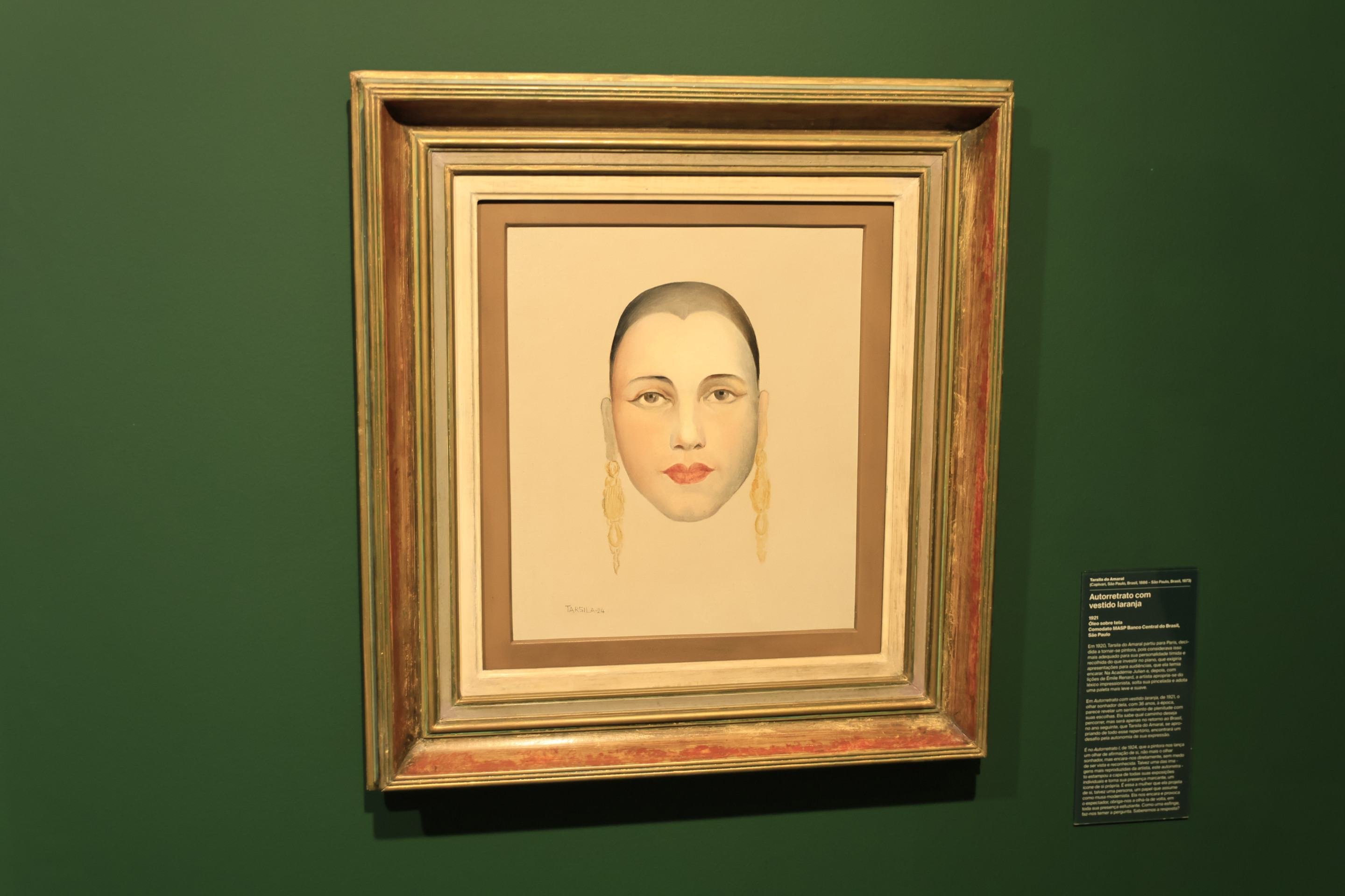  10.02.2026 Jo&atilde;o Pedro Carvalho CB/DA Press. exposi&ccedil;&atilde;o Tarsila do amaral no TCU. Autorretrato I (1923)