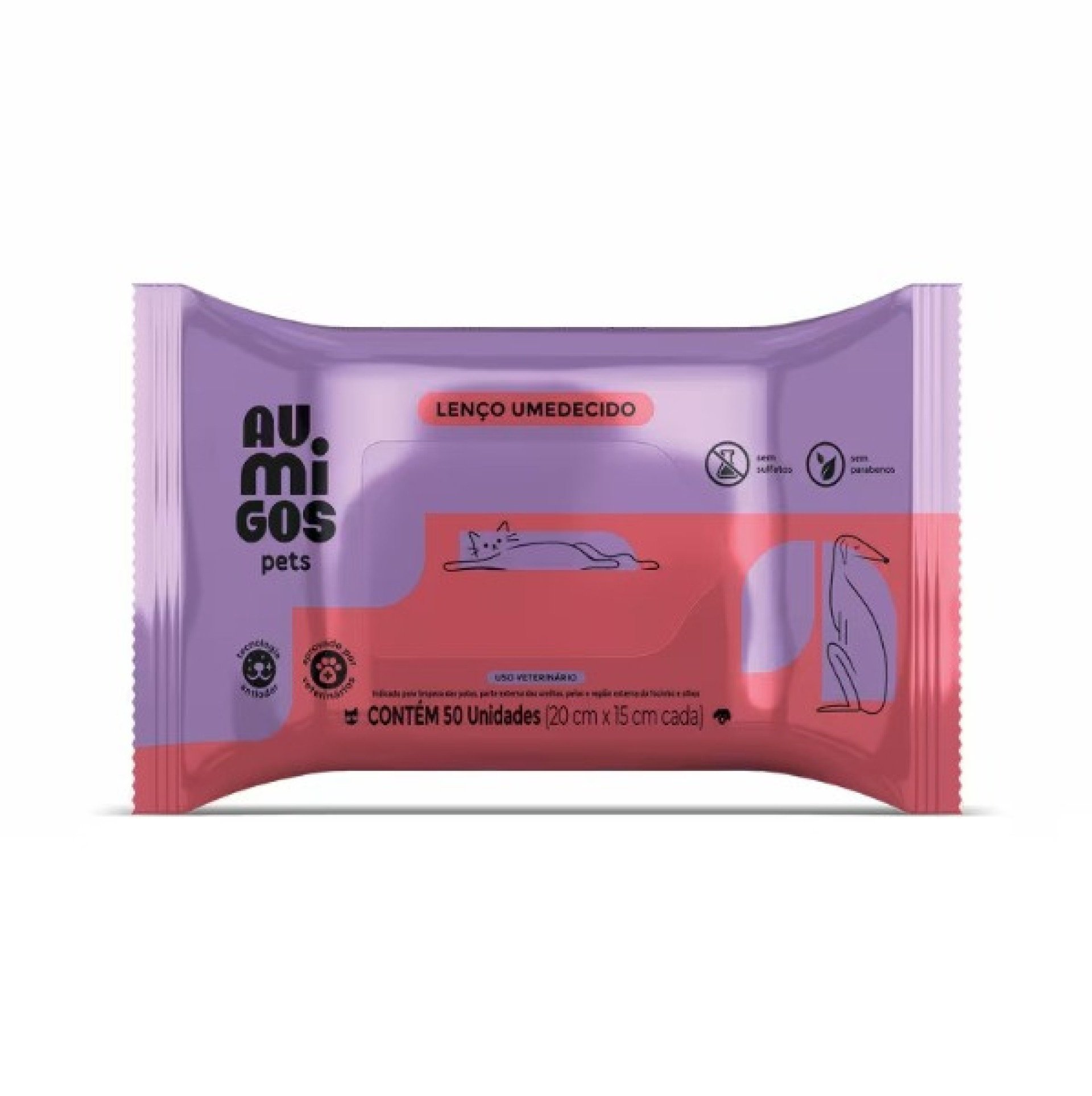 Len&ccedil;o Umedecido Au.Migos Pets (R$ 28,90)