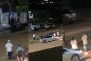 No momento da colisão, as equipes perseguiam suspeitos de porte ilegal de arma de fogo -  (crédito: Divulgação/PMDF)