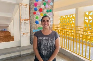 Márcia Macêdo disse estar muito feliz com a estrutura da escola - (crédito: Ana Carolina Alves/CB) Márcia Macêdo disse estar muito feliz com a estrutura da escola - (crédito: Ana Carolina Alves/CB)