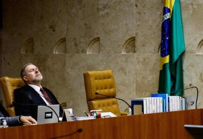  STF BRAS..LIA DF 12.02.2026 SESS..O STF/ MINISTROS POL..TICA - O ministro do Supremo Tribunal Federal (STF) Dias Toffoli durante sess..o plen..ria realizada na tarde desta quinta-feira 12 de fevereiro  na sede da corte em Bras..lia. FOTO: WILTON JUNIOR/ESTAD..O
     -  (crédito: WILTON JUNIOR/ESTADÃO)