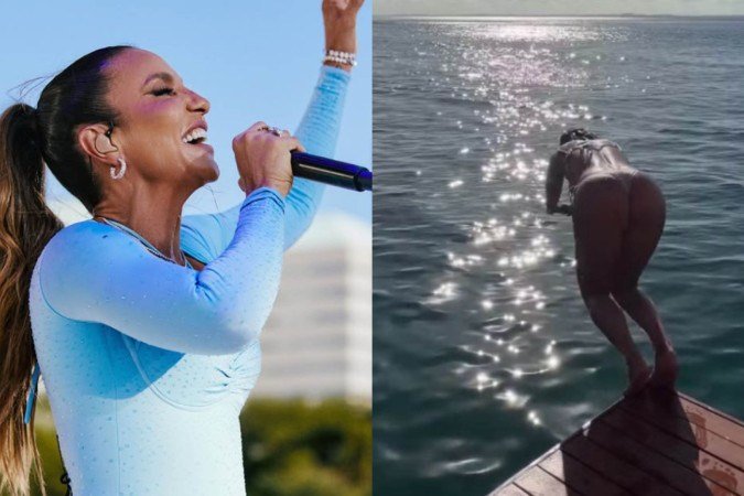 Aos 53 anos, Ivete Sangalo mergulha de biquíni cavado e bumbum rouba a cena - (crédito: Reprodução/Instagram) Aos 53 anos, Ivete Sangalo mergulha de biquíni cavado e bumbum rouba a cena - (crédito: Reprodução/Instagram)