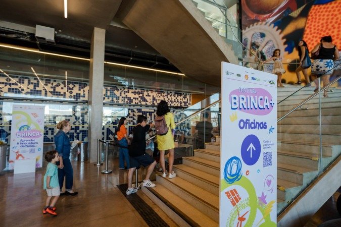 Famílias participando do Festival Brinca+ - (crédito: Divulgação) Famílias participando do Festival Brinca+ - (crédito: Divulgação)