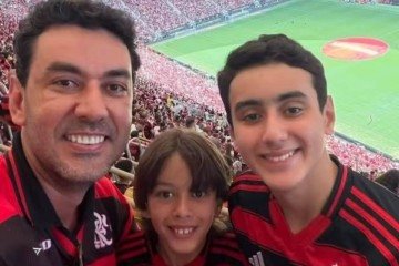 Secretário de Governo da Prefeitura de Itumbiara Thales Machado e o dois filhos -  (crédito: Reprodução/Instagram de Thales Machado)