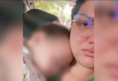 
A estudante da UFPA Lorrany Paixão com o filho de sete meses -  (crédito: Reprodução / Redes Sociais)