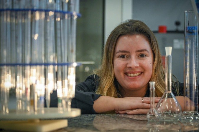  Instituto SENAI de Inova....o em Engenharia de Pol..meros - 07/06/2023 - S..o Leopoldo / RS - Daniela Araujo, pesquisadora em Qu..mica.
     -  (crédito:  Iano Andrade / CNI)