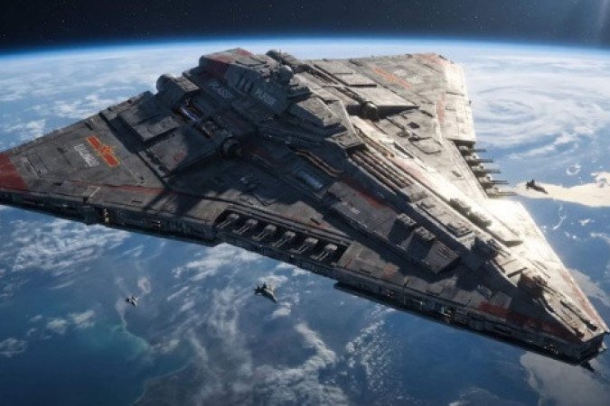 Projeto de porta-avião espacial da China - (crédito: Youtube/SpaceToday) Projeto de porta-avião espacial da China - (crédito: Youtube/SpaceToday)