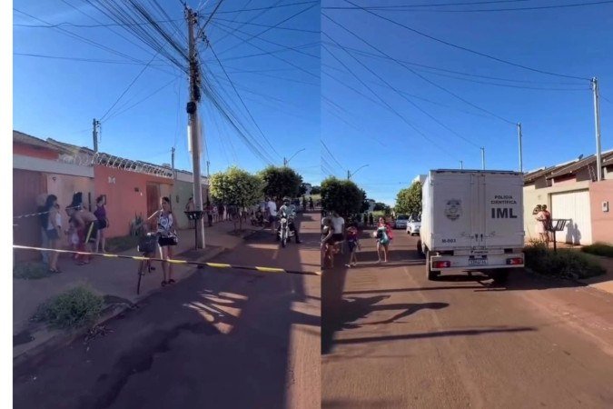 Crime aconteceu no bairro Jardim Europa, em Itumbiara, na tarde de sábado (14/2) -  (crédito: Reprodução/Instagram @vidocaofc)