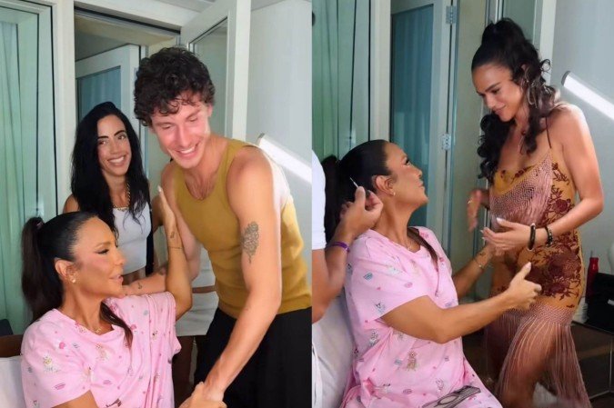 Ivete Sangalo recebe Shawn Mendes e Bruna Marquezine no carnaval de SA
- (crédito: Reprodução/Redes Sociais) Ivete Sangalo recebe Shawn Mendes e Bruna Marquezine no carnaval de SA
- (crédito: Reprodução/Redes Sociais)