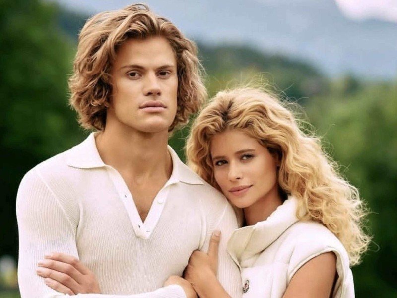 A atriz Isadora Cruz e o esquiador Lucas Pinheiro estão juntos desde junho de 2025. Ela comemorou a medalha de ouro conquistada pelo namorado na manhã deste sábado (14), nos jogos de inverno. -  (crédito: Reprodução/Redes Sociais)