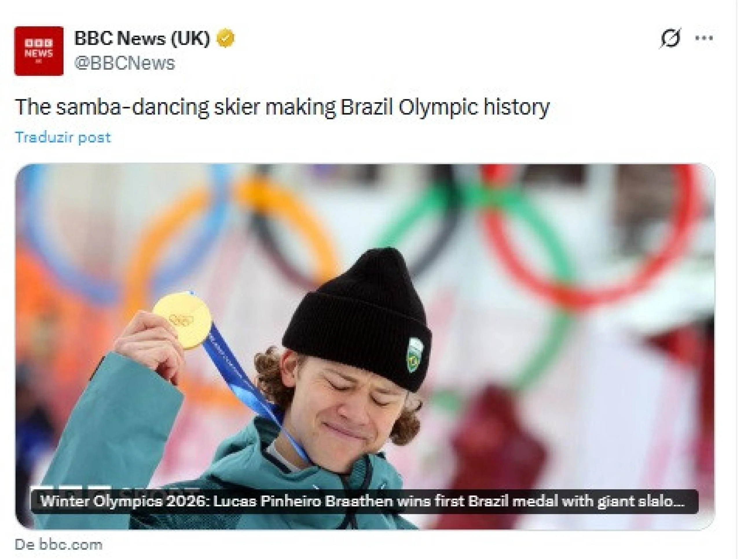 Imprensa Internacional repercute a conquista da medalha de ouro de Lucas Pinheiro