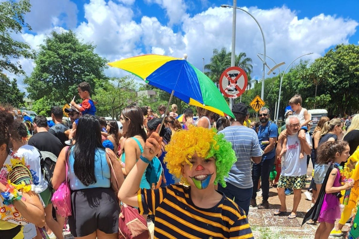 Heitor Brasil, 9, morador de Taguatinga Norte estava muito animado para a folia do Pintinho