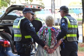 A presença da PMDF e o uso de tecnologia marcaram a folia -  (crédito:  Marcelo Ferreira/CB/D.A Press)