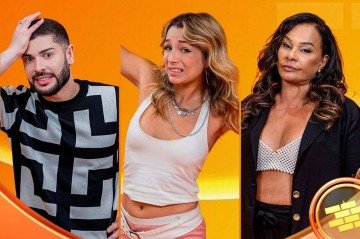 BBB 26: Marcelo, Solange Couto e Samira estão no Paredão -  (crédito: Divulgação)