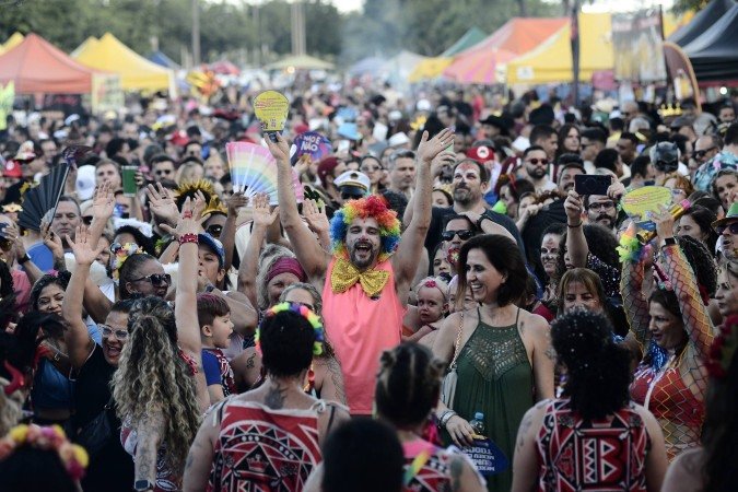  16/02/2026. Cr&eacute;dito: Minervino J&uacute;nior/CB/D.A Press. Brasil.  Brasilia - DF. Carnaval 2026 Bloco Concentra mas n&atilde;o sai no estacionamento do Clube Minas Bras&iacute;lia